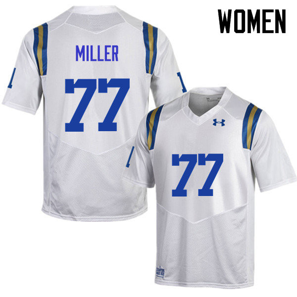 Women #77 Kolton Miller UCLA Bruins Under Armour College Football Jerseys Sale-White